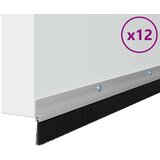  Držač četke za vrata 12 pcs Srebrno 100 cm Aluminijski legura | shoptok.hr