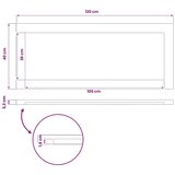  Pravokutni stolni vrh 120 x 40 x 3 2 cm Pravokutni - Prirodna 120 x 40 x 3 2 cm Pravokutno | shoptok.hr