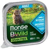 Monge bwild grain free adult cat anchovies paté - pašteta sa inćunima i povrćem za odrasle mačke (100g) Cene