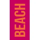 BRISAČA ZA NA PLAŽO Beach 90/180 cm rdeča
