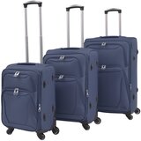  3-Dijelni Set Mekanih Kofera Tamno Plavi | shoptok.hr