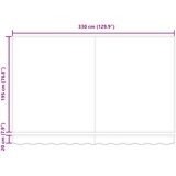  Povlačivi tende Bež 350 x 200 cm tkanina | shoptok.hr