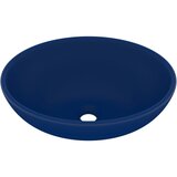 Maison Chic Razkošen Umivalnik - Kopalna umivalnik - Lavabo ovalen mat temno moder 40x33 cm keramičen, (21684632) Cene