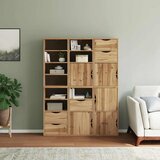  Bočni ormarići 6 kom ODDA 40x24x79 cm puno drvo bor | shoptok.hr