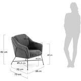 Kave Home Siv fotelj Brida – | Shoptok.si