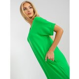 Fashion Hunters Green oversize dress with pockets OH BELLA Cene
