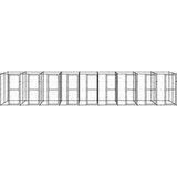 vidaXL Zunanji pasji boks jeklo 21,78 m² | Shoptok.si