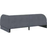  Kutni okvir kreveta Tamno siva 100 cm x 200 cm Baršun | shoptok.hr