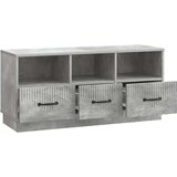 TV omarica Betonsko siva 102 x 34,5 x 47 cm Inženirski les, (5000210682) | Shoptok.si