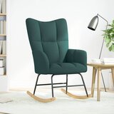  Stolica za ljuljanje od tkanine tamnozelena | shoptok.hr