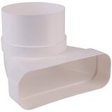 OEZPOLAT koljeno za okruglu-plosnatu ventilacijsku cijev (dimenzije spojnog dijela: 230 x 80 mm, promjer spojnog dijela: 150 mm) Cijene