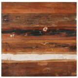  Četvrtasta stolna ploča 70x70 cm 25 - 27 mm od obnovljenog drva | shoptok.hr