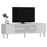 Hanah home tv polica Dekol3 white silver | ePonuda.com