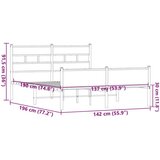  Okvir kreveta bez madraca smeđi hrast 137x190 cm izrađeno drvo | shoptok.hr