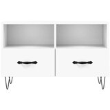 TV ormarić bijeli 80 x 36 x 50 cm od konstruiranog drva | shoptok.hr