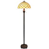 Brilagi Tiffany vitražna stojeća lampa IVORY SMOOTH 2xE27/60W/230V u