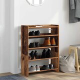  Stalak za cipele boja staro drvo 60x25x81 cm konstruirano drvo | shoptok.hr