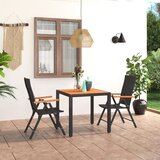  3-dijelni vrtni blagovaonski set crno-smeđi | shoptok.hr