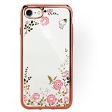 Nillkin silikonski ovitek z rožicami za huawei P20 - pink | Shoptok.si
