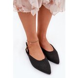 Boto Ballet Flats With Braiding And Pointed Toes Black Hefion | Shoptok.si