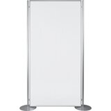 magnetoplan Higienska in varnostna predelna stena PROFESSIONAL, prozorna, VxŠxG 2000 x 1000 x 300 mm, prozorna izvedba z nogami | Shoptok.si