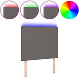  LED uzglavlje sivo 90x5x118/128 cm od umjetne kože | shoptok.hr