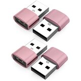 INF Komplet 4x USB na USB-C adapterjev – Type-C v USB-A, USB 2.0 polnjenje in podatki PinkGold, (5000277003) Cene