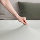DecoKing Plahta s gumom Amber 220-240x220 cm, svijetlo siva Slike