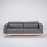 Gazzda tamnosivi kauč s konstrukcijom od hrastovine Fawn, 210 cm