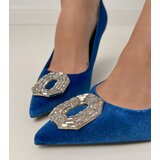 D/CEO Navy blue stiletto pumps with rhinestones Eleda | Shoptok.si