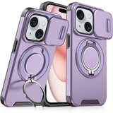  Torbica camshield ring stand za iphone 15 6.1 ljubicasta Cene