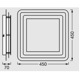 Osram LED stropno svetlo ORBIS SPIRAL LED/26W/230V 45x45 cm belo | Eponuda.com