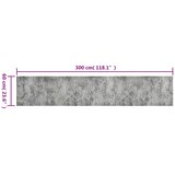  Kuhinjski tepih perivi s uzorkom betona 60 x 300 cm baršunasti | shoptok.hr