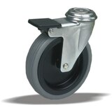 Liv zakretni kotač za transportna kolica s kočnicom (Promjer kotačića: 100 mm, Nosivost: 80 kg, Klizni ležaj) | shoptok.hr