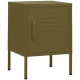  Nočne omarice 2 kosa olivno zelene 35x35x51 cm jeklo, (20734477) | Shoptok.si