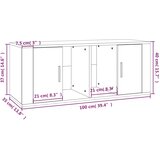 TV ormarić boja hrasta sonome 100x35x40 cm konstruirano drvo | shoptok.hr