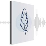  Slika - Blue Feather (1 Part) Vertical 80x120 | shoptok.hr