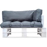  Vrtna sofa od paleta od borovine sa sivim jastucima | shoptok.hr