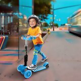 Olimp Sport Trotinet za decu 5 u 1 sa sedištem i svetlećim točkovima Plavi | ePonuda.com