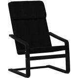 The Living Store Stol za sproščanje črno blago - Stol Za Sproščanje, (21420322) | Shoptok.si