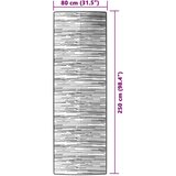 vidaXL Zunanja preproga rjava 80x250 cm PP | Shoptok.si