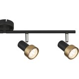 Globo 57917-4G - Spot svetlo MASON 4xGU10/25W/230V crna/zlatna | Eponuda.com