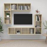 vidaXL 4-dijelni set TV ormarića boja hrasta sonome od iverice Cijene