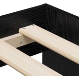 Krevet s pohranom Crni hrast 75x190 cm | shoptok.hr