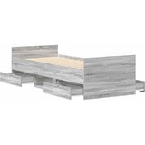  Okvir kreveta s uzglavljem i podnožjem boja hrasta 75 x 190 cm | shoptok.hr
