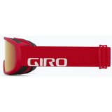 Giro Cruz Skibril - Snowboardbril voor heren, dames en jongeren - anti-condens - OTG - rood woordmerk band met gele boost-lens