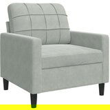 vidaXL 3-dijelni set sofa s jastucima svjetlosivi baršunasti | shoptok.hr