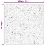  Tepih HUARTE kratkih vlakana meki i perivi antracit 160x160 cm | shoptok.hr