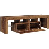 TV ormarić LED boja drva 140 x 36,5 x 40 cm konstruirano drvo | shoptok.hr