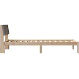  Okvir kreveta Smeđa i taupe 90 x 190 cm Masivna borovina | Eponuda.ba